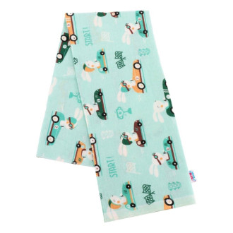 Flanelová plienka s potlačou - zelená 