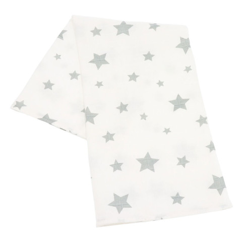 Látková tetra osuška New baby softy 90x110 cm sivo-biela, 2 ks