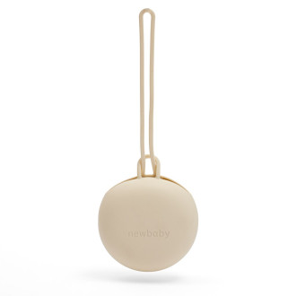 Silikónový obal na cumlík New baby - béžový