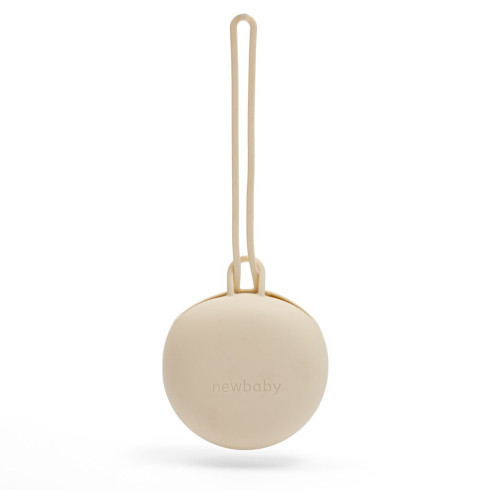 Silikónový obal na cumlík New baby - béžový