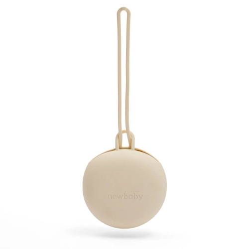 Silikónový obal na cumlík New baby - béžový