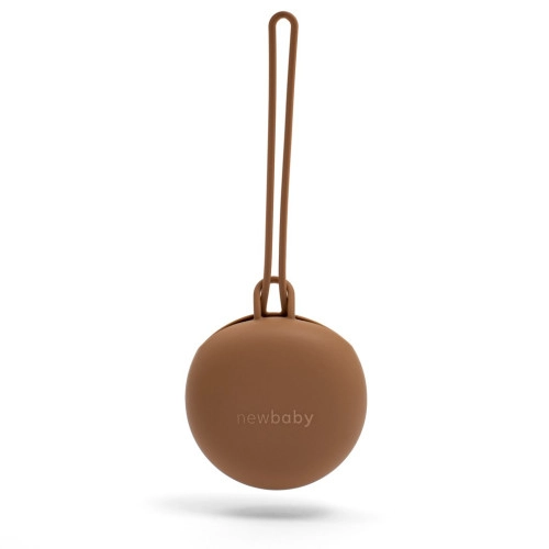 Silikonový obal na dudlík New baby - hnědý