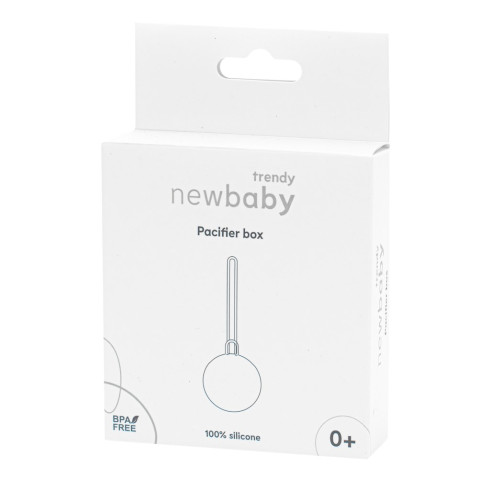 Silikónový obal na cumlík New baby - hnedý