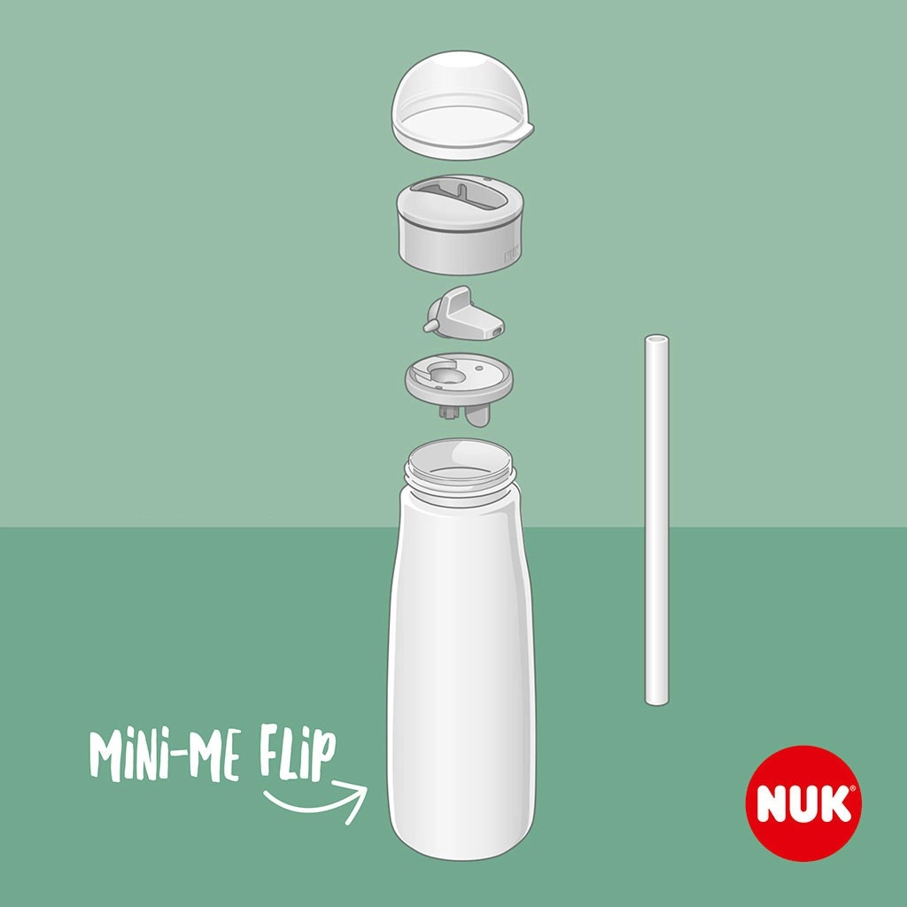 Dětská lahev Nuk Mini-Me flip 12+m - 450 ml zelená