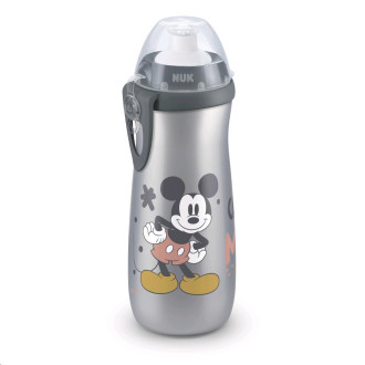 Detská fľaša Nuk Sports Cup Disney -  450 ml sivý