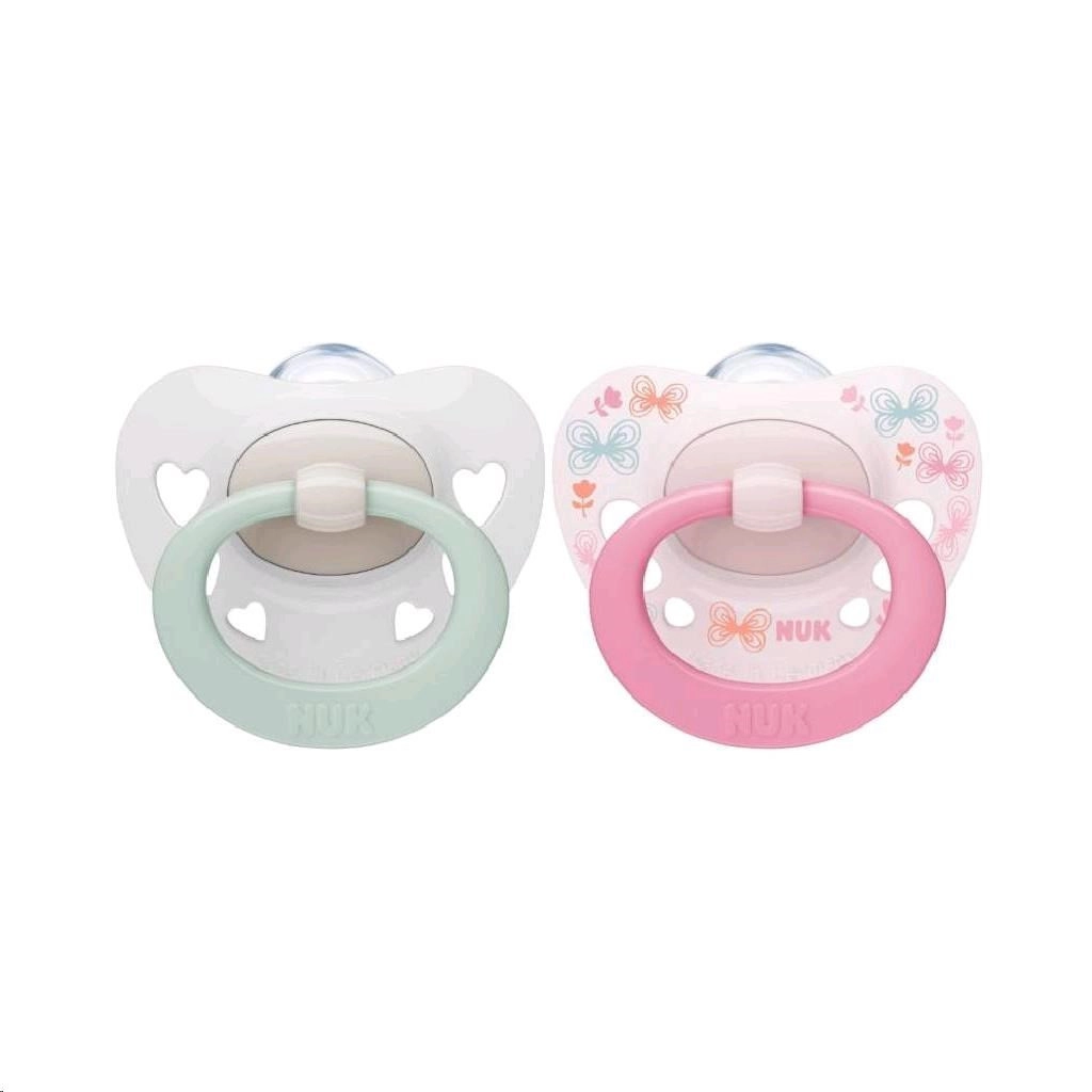 Dudlík pro kojence 2 ks - 0-6 m pro dívku