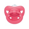 Dudlík pro kojence 6-18 m - růžová srdce