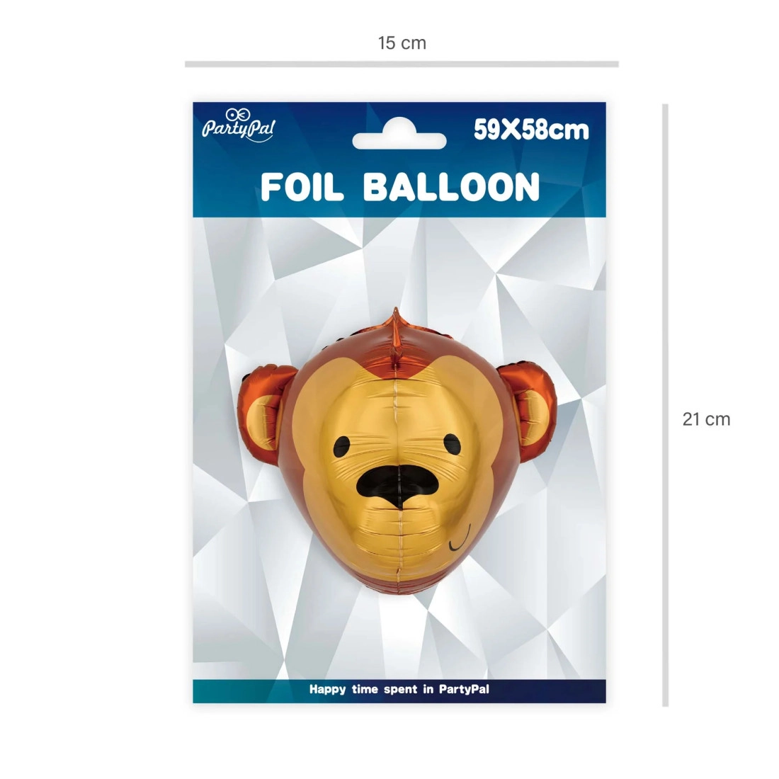 Balon folie 3D Maimuță, 59 x 58 cm