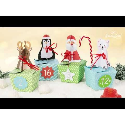 Calendar advent DIY cu cutiuțe, 24 buc.