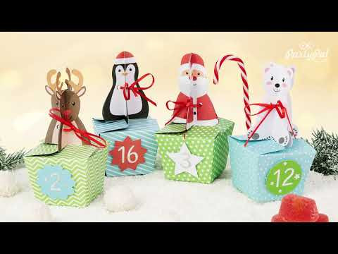 Adventni koledar škatlice DIY, 24 kosov