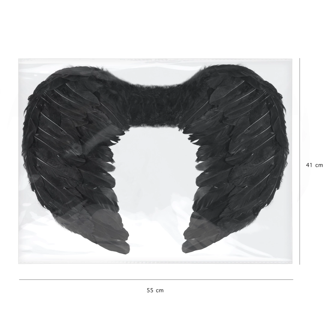 Aripi de înger negre 54x37 cm