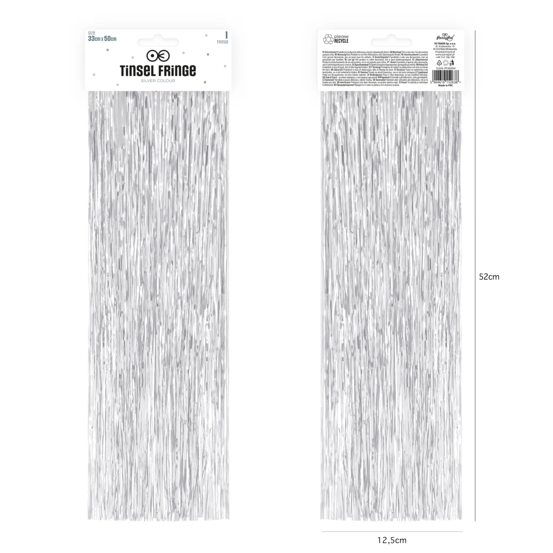 Angyalszőr karácsonyfára – ezüst, 33×50 cm