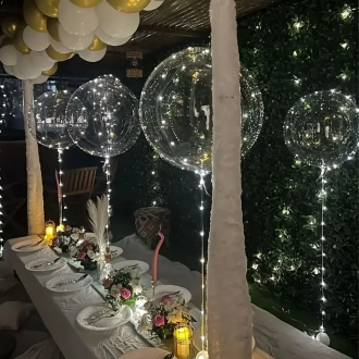 Bobo balon 40 cm – prozoren, 1 kos