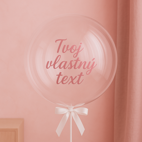 Balón Bobo - Váš vlastný text na balón