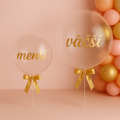 Balón Bobo - Váš vlastný text na balón