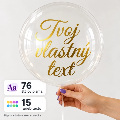 Balón Bobo - Váš vlastný text na balón