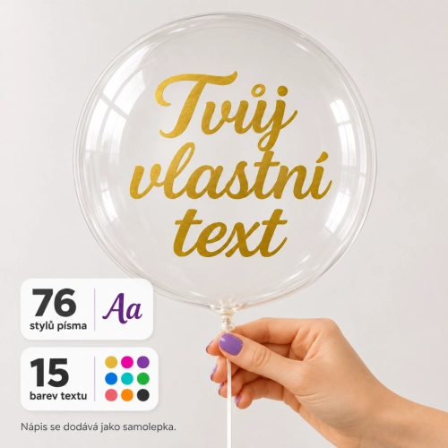 Balón Bobo – Váš vlastní text na balon
