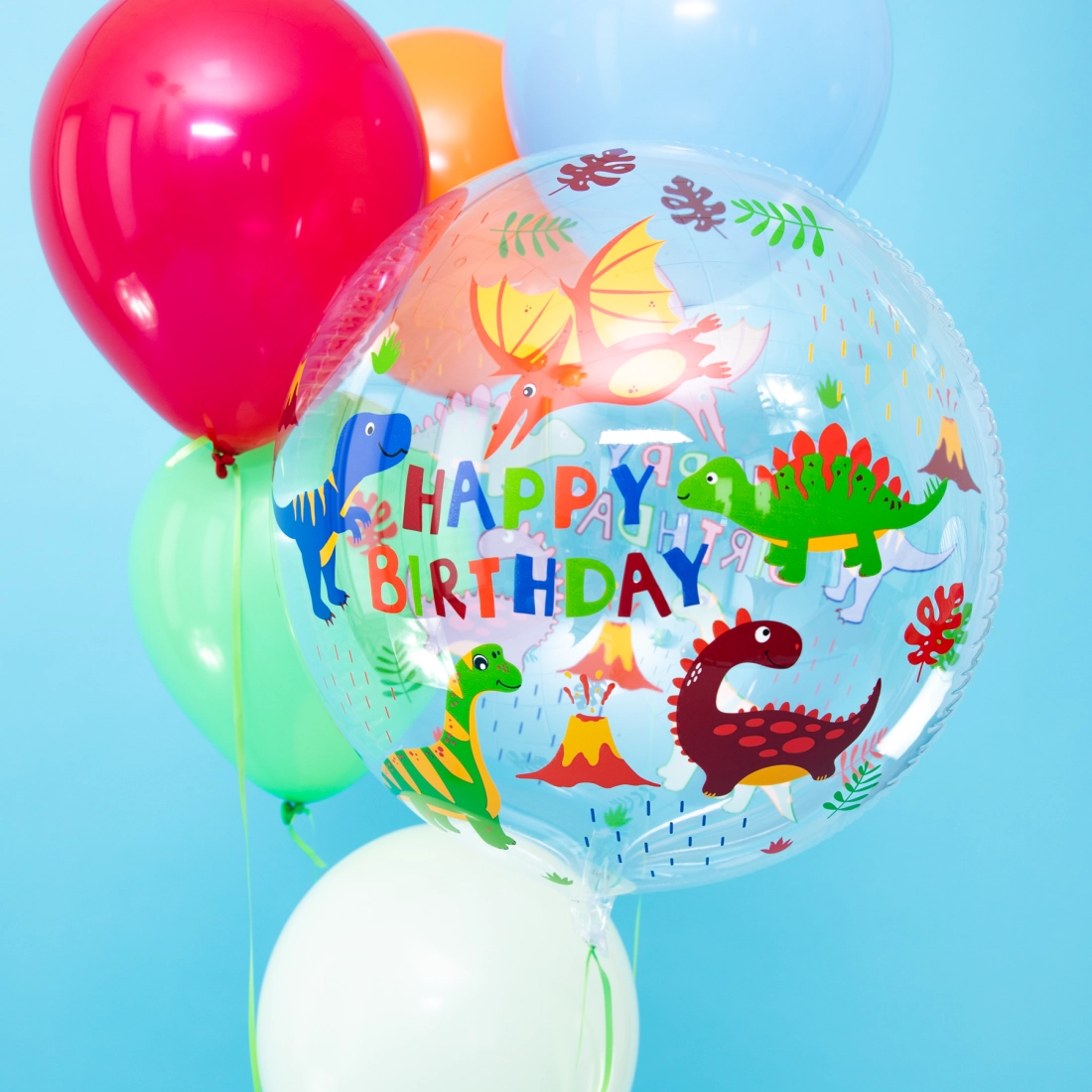 Balon Happy Birthday - Dinozaur 45 cm