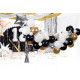 Balónová girlanda Hviezdy mix 167x135 cm