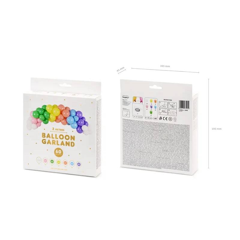 Rainbow léggömb girland 200 cm