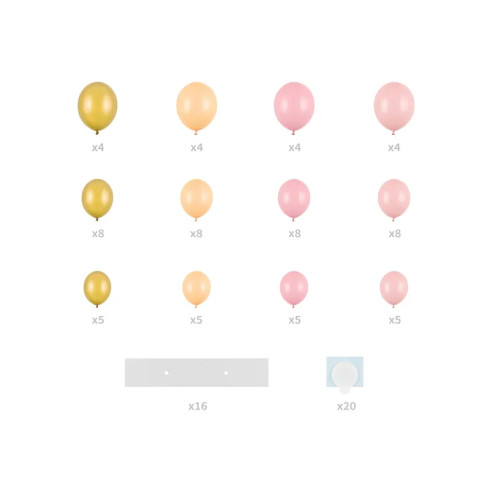 Balonski venec Srce, 160 cm