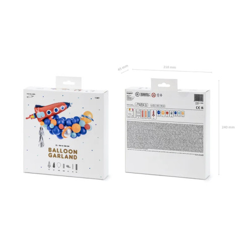 Balonasta girlanda Vesolje, 154 x 130 cm