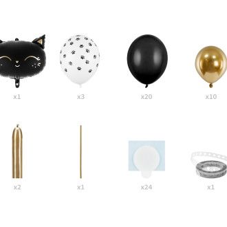 Balonasti šopek Črna mačka 83 × 140 cm