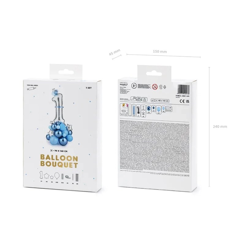 Luficsokor 1-es szám, kék, 90×140 cm