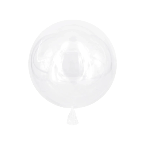 Bobo lufik 40 cm – átlátszó latex dekorációs lufik, 50 db
