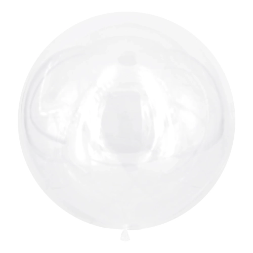 Bobo léggömbök 80 cm – átlátszó latex dekorációs lufik, 50 db