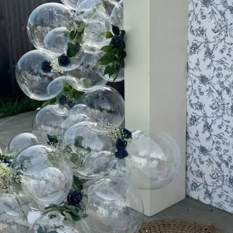 Bobo baloni 80 cm – prozorni lateks baloni za dekoracijo, 50 kosov