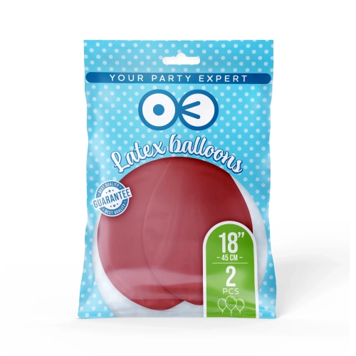 Piros lufik 45 cm – 2 db