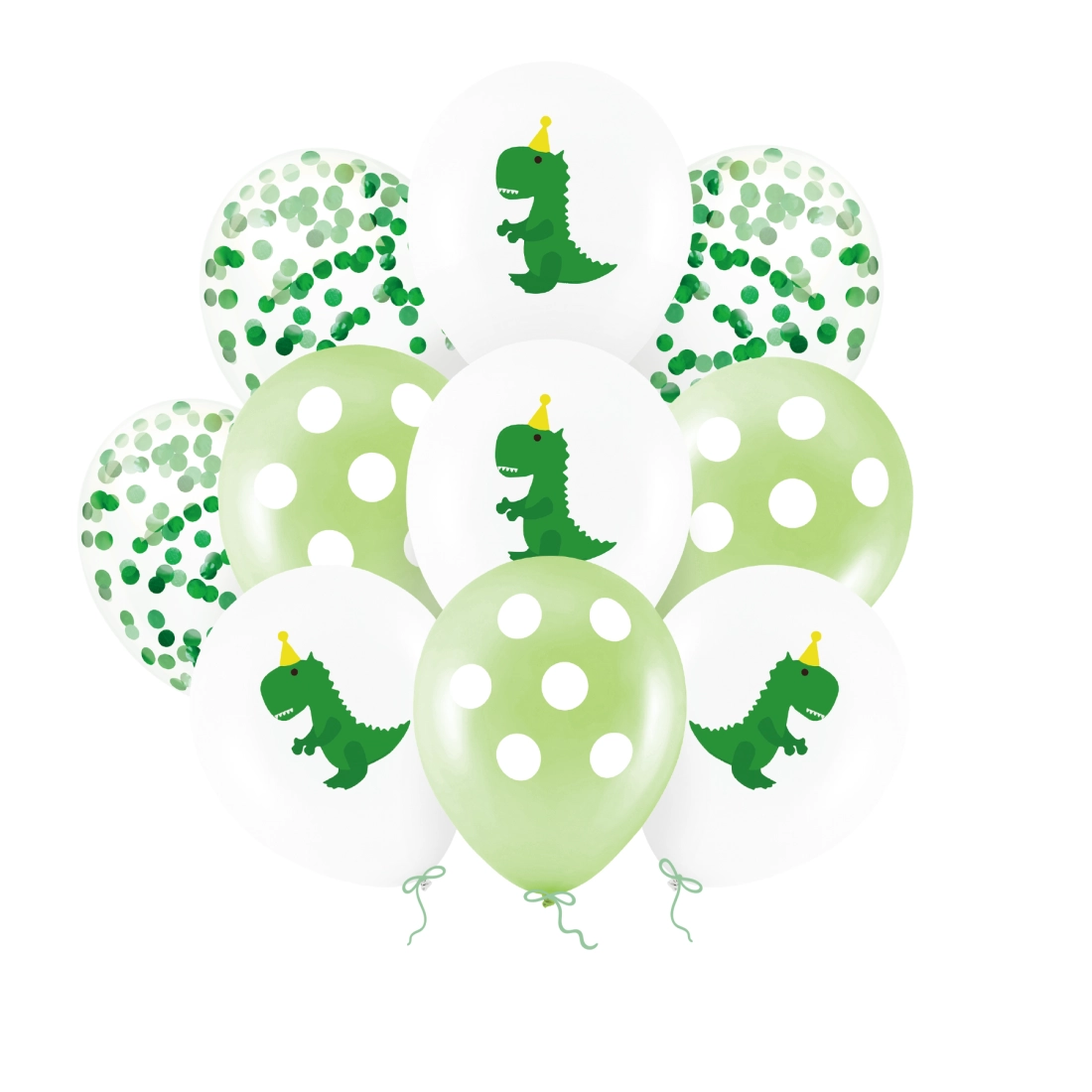 Dínó lufik 30 cm, 10 db