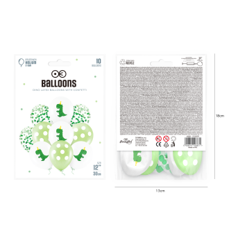Baloni Dinozaver 30 cm, 10 kos