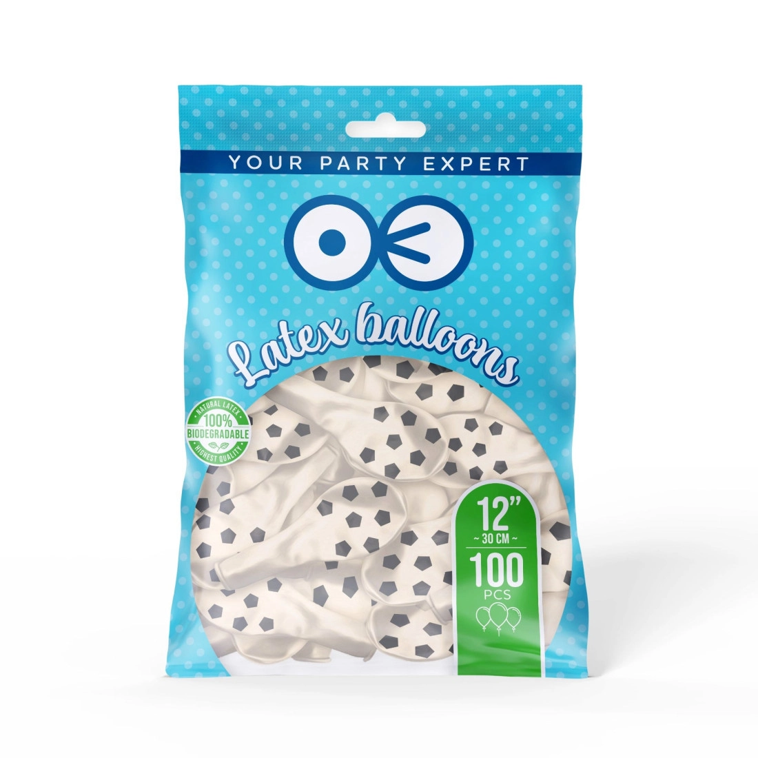 Baloane cu mingi de fotbal, 100 buc.