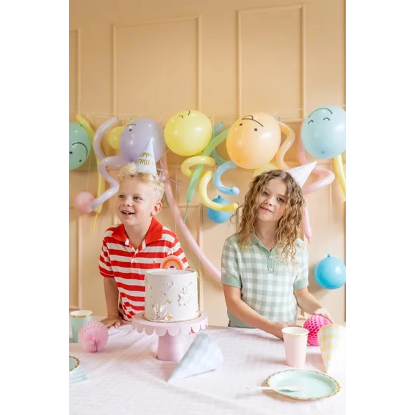 Baloane cu fețe de emoji 30 cm – mix de culori, 6 buc.