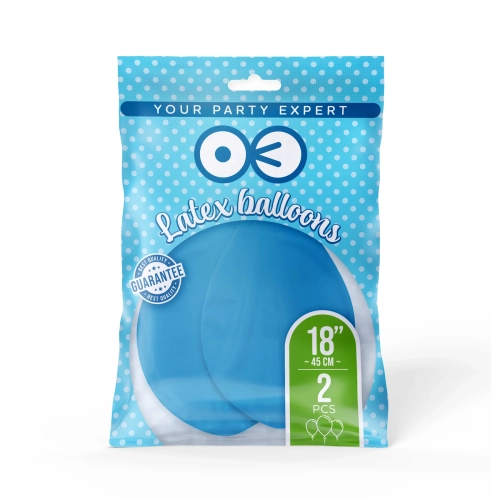 Világoskék léggömbök 45 cm – 2 db