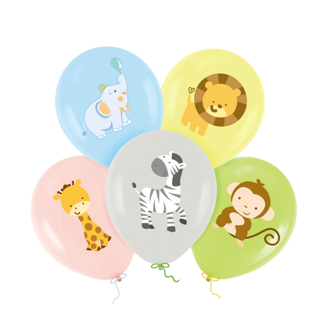 Állatos lufik 30 cm, 5 db