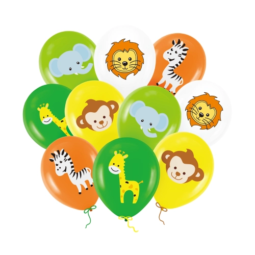 Baloane Animăluțe, mix de culori, 30 cm, 10 buc.