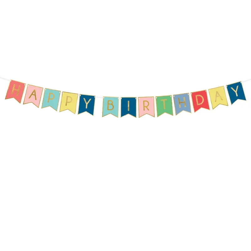 Rojstnodnevni transparent/girlanda Happy Birthday, 150 cm