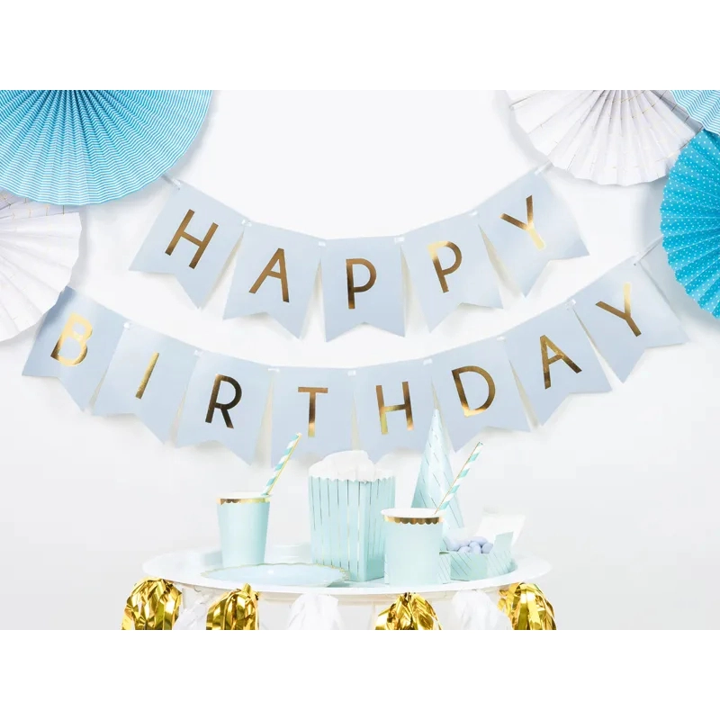 Rojstnodnevni transparent/girlanda Happy Birthday, 150 cm