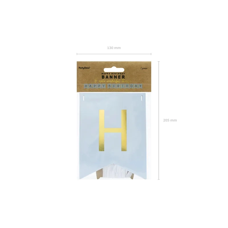 Rojstnodnevni transparent/girlanda Happy Birthday, 150 cm