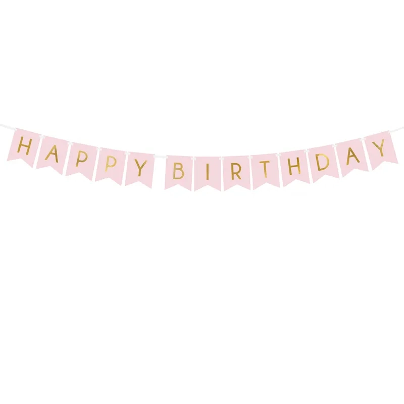 Rojstnodnevni transparent/girlanda Happy Birthday, 150 cm