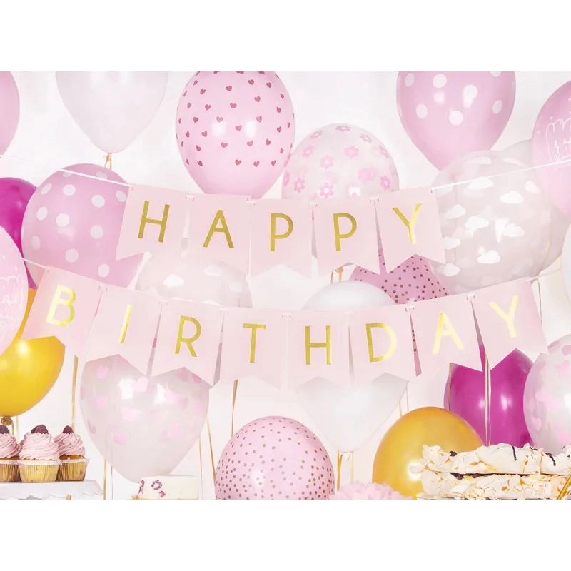 Rojstnodnevni transparent/girlanda Happy Birthday, 150 cm