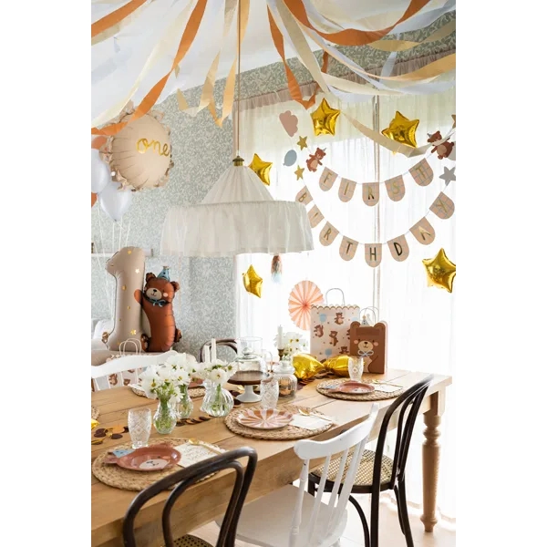 Banner pentru prima aniversare cu ursuleți, 2,55 m