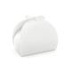Fehér papírdoboz tortához masnival 16,5×14×9,5 cm – 10 db