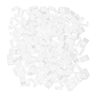 Bela zaponka za balone z zapiranjem – 100 kos