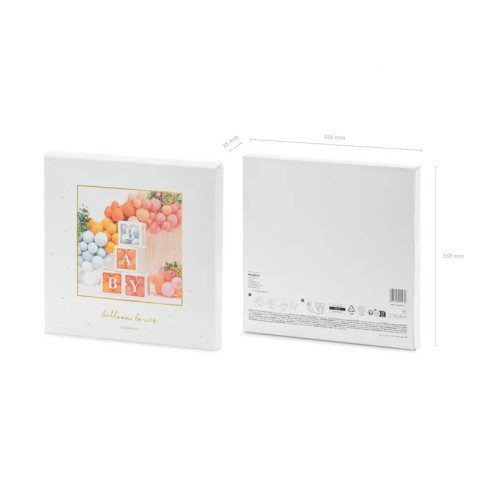 Beli balonasti boxi BABY 30x30 cm – set 4 dekorativnih kock
