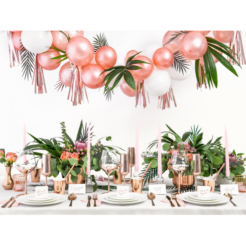 Bele darilne škatlice z rožnato-zlatim napisom Thank you, 10 kosov, 6 × 3,5 × 5,5 cm