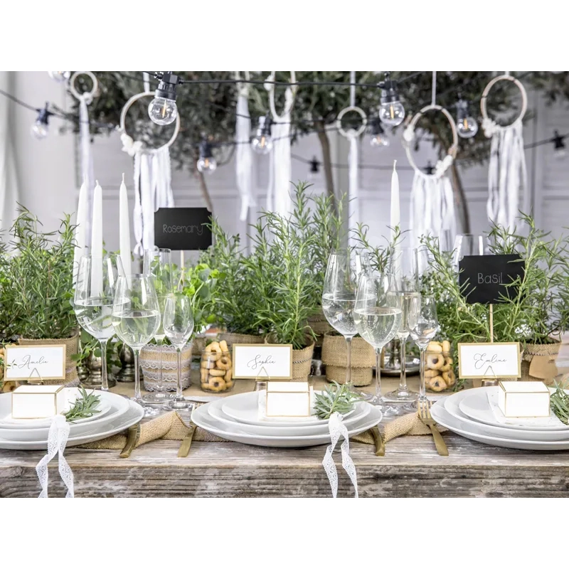 Cutii cadou albe cu margine aurie 6x3,5x5,5 cm – 10 buc.